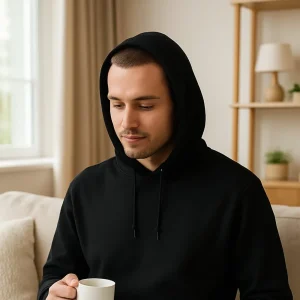 Sweat noir ambiance cosy