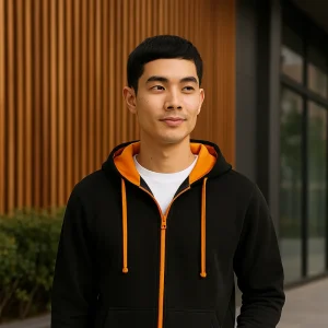 Sweat zippé capuche