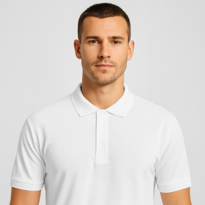 Polo basique blanc