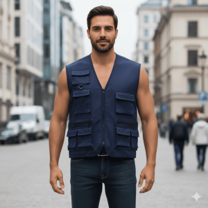 Gilet multipoches hommes