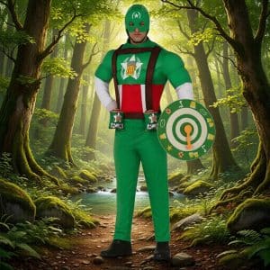 Déguisement capitaine Beer vert