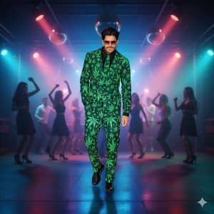 déguisement plantes vertes homme